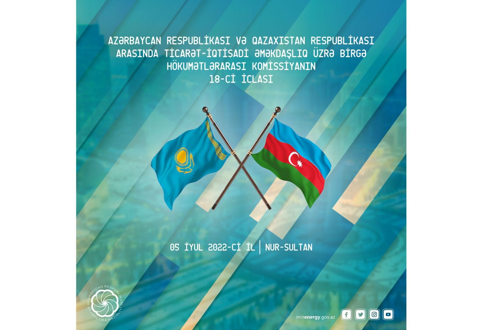 Azərbaycan - Qazaxıstan Birgə Hökumətlərarası Komissiyanın 18-ci iclası keçiriləcək