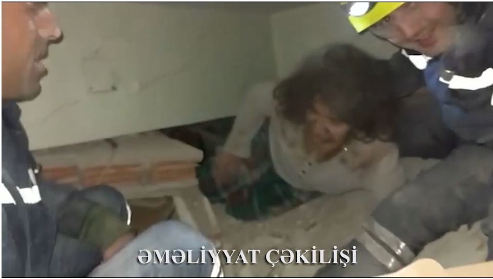 Azərbaycanlı xilasedicilər tərəfindən 45 nəfər dağıntılar altından sağ çıxarılıb