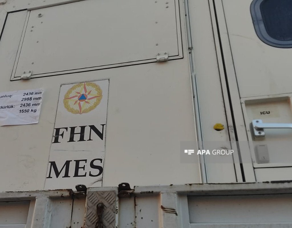 FHN Kahramanmaraşda mobil səhra hospitalı quraşdırır