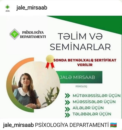 İnkuliziv təhsil mütəxəssisi, psixoloq Jalə Mirsaab autizmdən danışdı