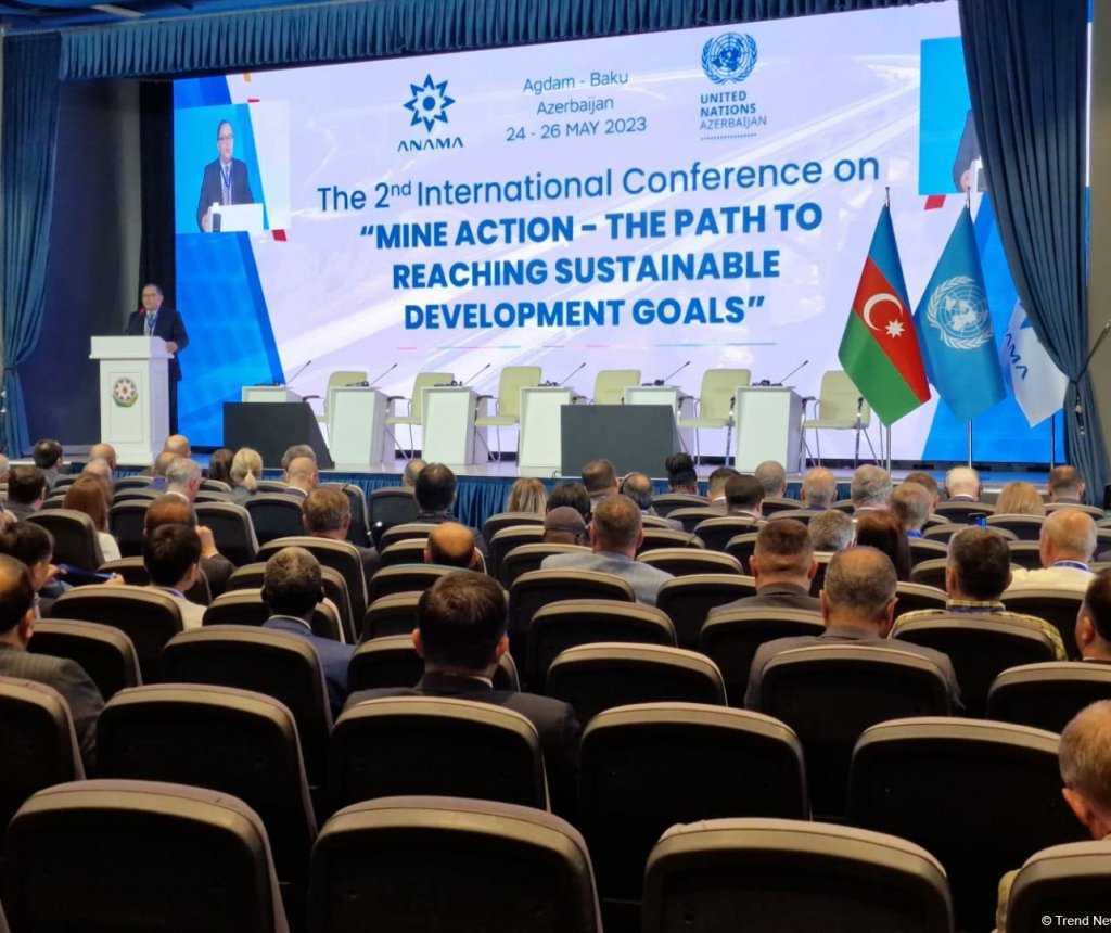 Ağdamda 2-ci beynəlxalq humanitar minatəmizləmə konfransına start verilib
