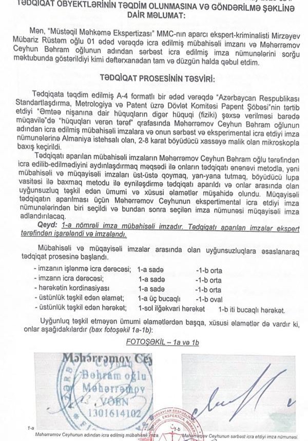 "12-ci imam" adı altında öz şərikini şərləyərək "Şaurma N1" saxta imza ilə qohumunun adına keçirmək istəyən şəxsin planı ifşa oldu