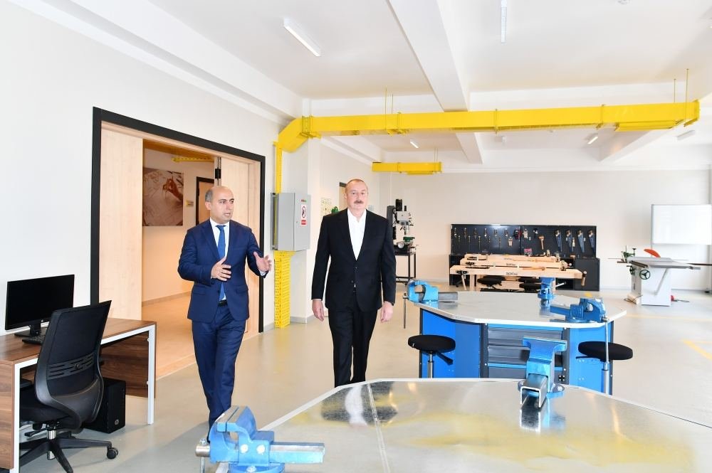 Prezident İlham Əliyev Cəlilabad Dövlət Peşə Təhsil Mərkəzinin açılışında iştirak edib