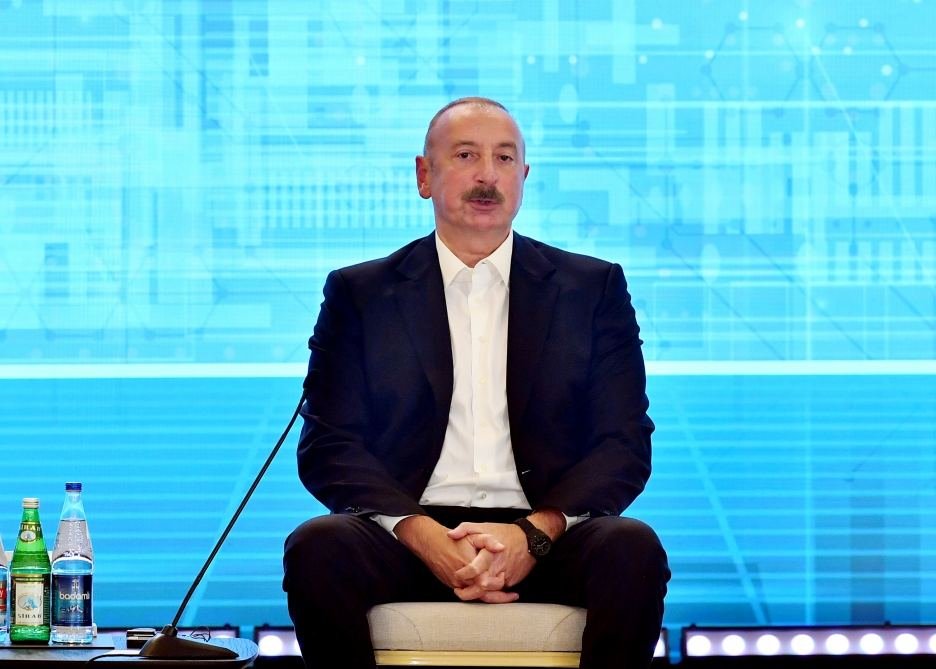 Prezident İlham Əliyev Şuşa Qlobal Media Forumunda çıxış edir - CANLI