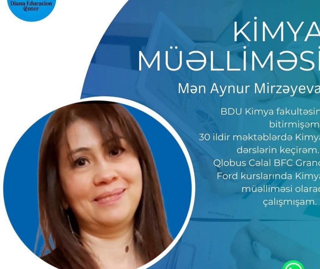 "Diana Education Center"in rəhbəri Aynur Mirzəyeva: "Hazırlaşdırdığımız şagirdlərin nəticələri çox yüksəkdir"