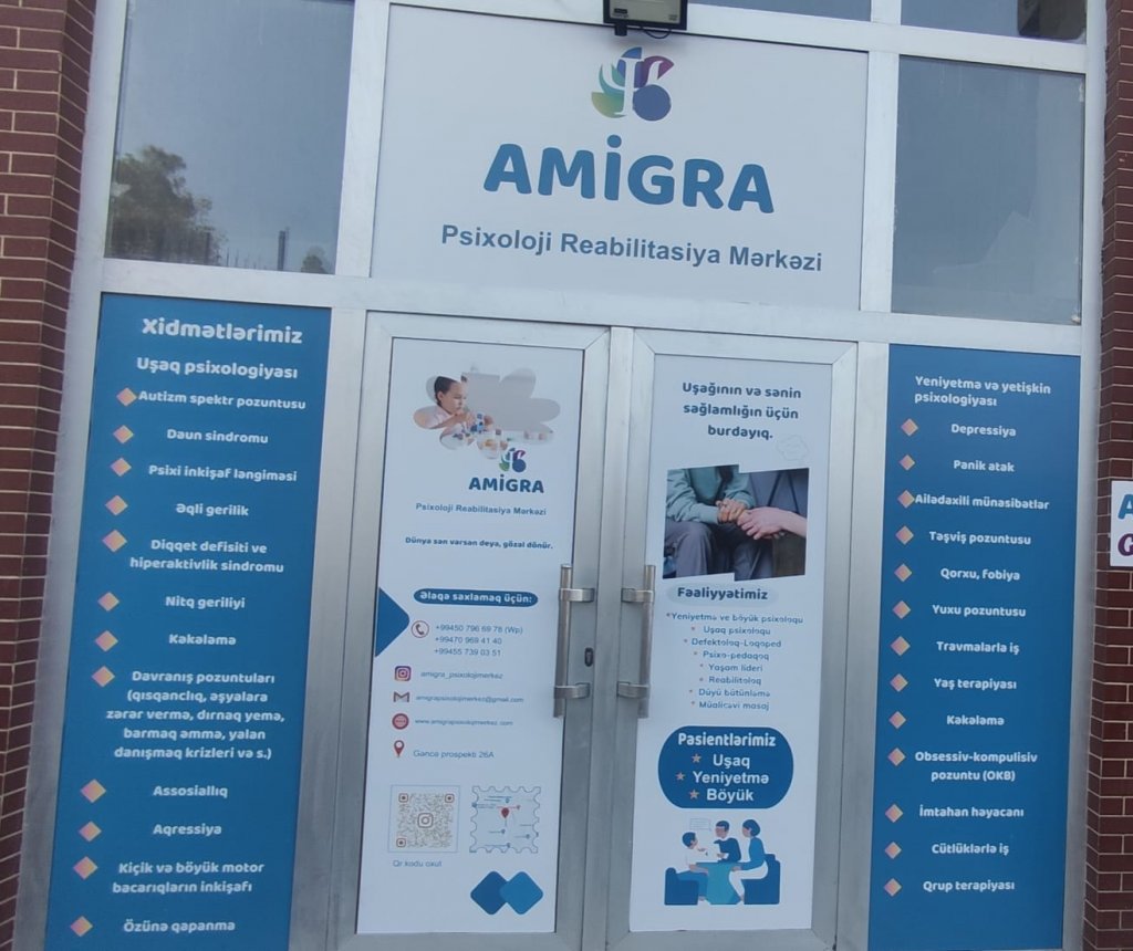"Amigra" psixoloji reabilitasiya mərkəzinin rəhbəri Aysel Mehdiyeva: "Məqsədimiz insanların psixoloji sağlamlığını qorumaqdır"