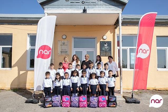 “Nar” “Bilik günü”-də Füzuli və Tərtərdəki məktəblərə dəstək olub