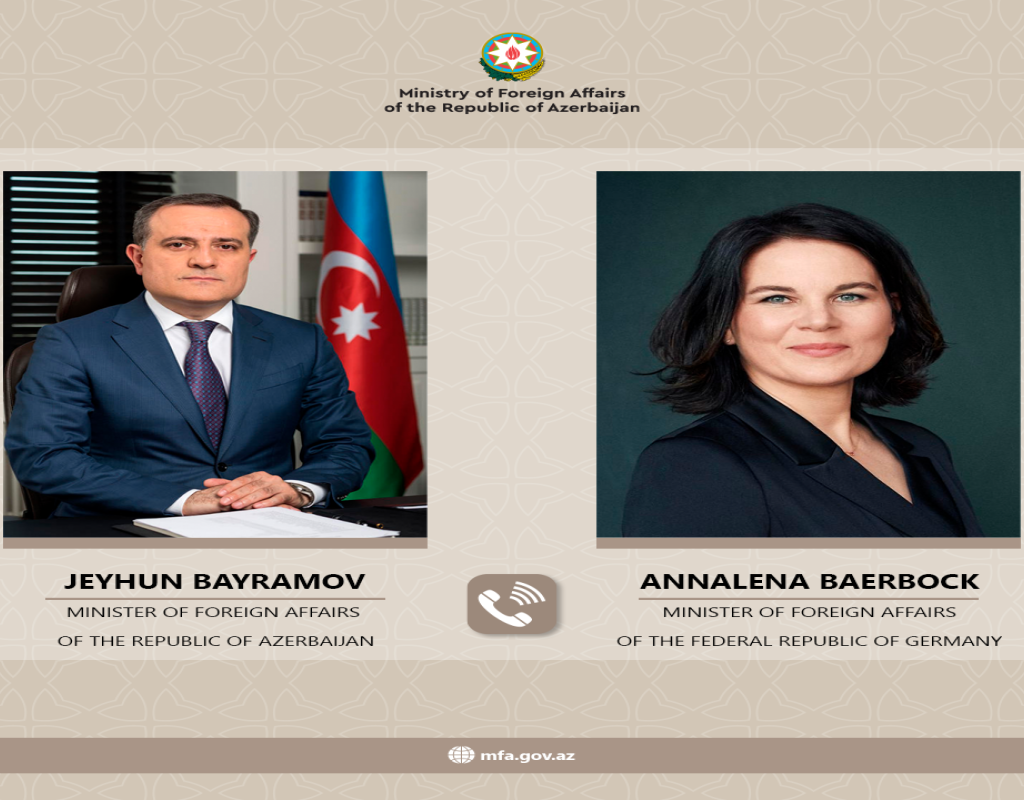 Ceyhun Bayramov almaniyalı həmkarına Ermənistanın hərbi təxribatları barədə məlumat verib