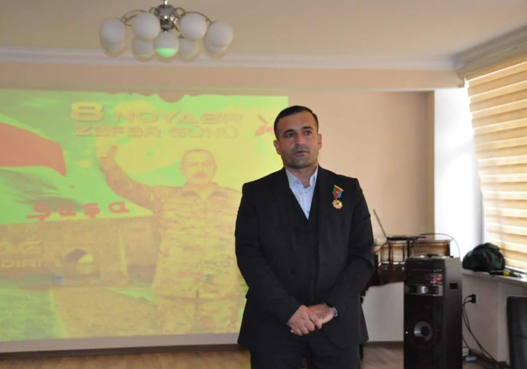 Vətən Müharibəsi Qəhrəmanı Yaşar Hüseynov Bakı Xoreoqrafiya Akademiyasında qonaq olub