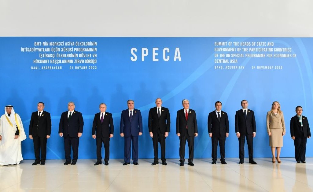 Prezident İlham Əliyev Bakıda keçirilən SPECA-nın Zirvə görüşündə iştirak edir (VİDEOYAYIM)