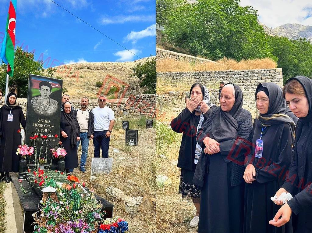 Şəhid anaları Ceyhun Hüseynovun məzarı başında – FOTO/VİDEO